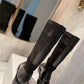 DD D MAJOR BOOT FABRIC AND CALFSKIN IN BLACK AND BLACK