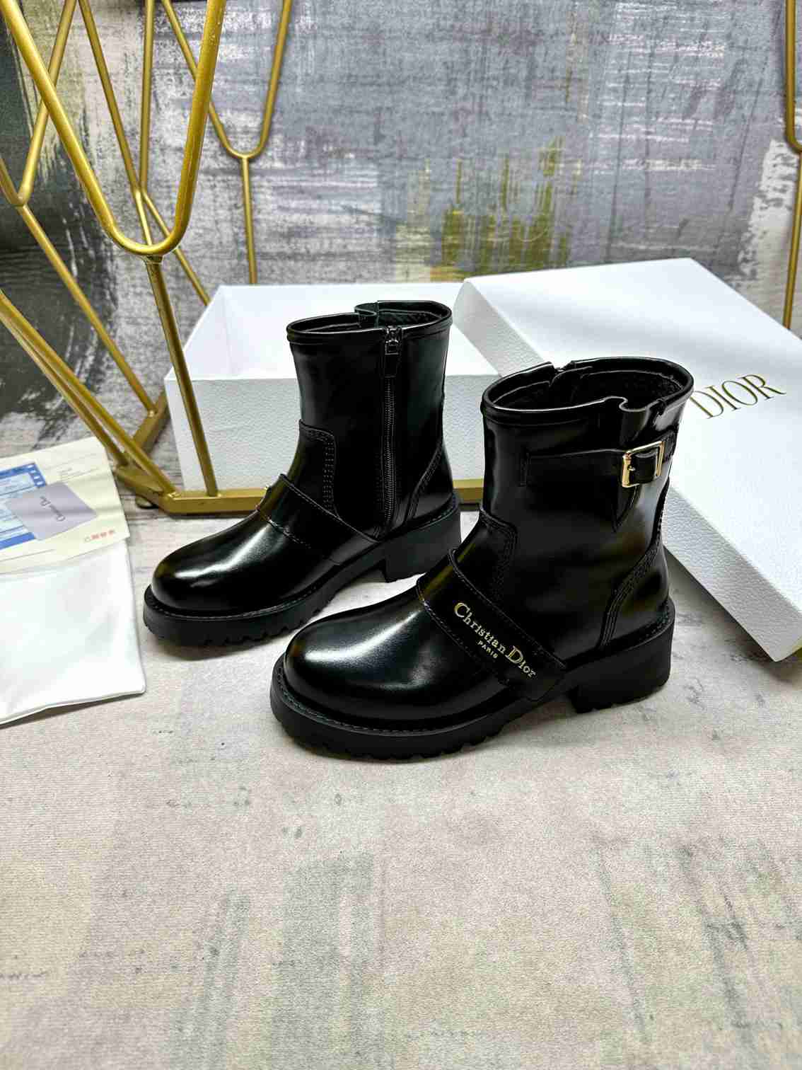 DD D QUEST ANKLE BOOT BLACK  KDT070VEA S900