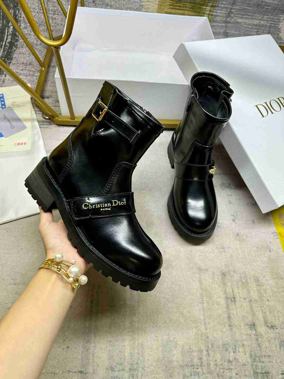 DD D QUEST ANKLE BOOT BLACK  KDT070VEA S900