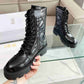 DD D UNIT ANKLE BOOT QUILTED CANNAGE CALFSKIN BLACK KCI995CQC S900
