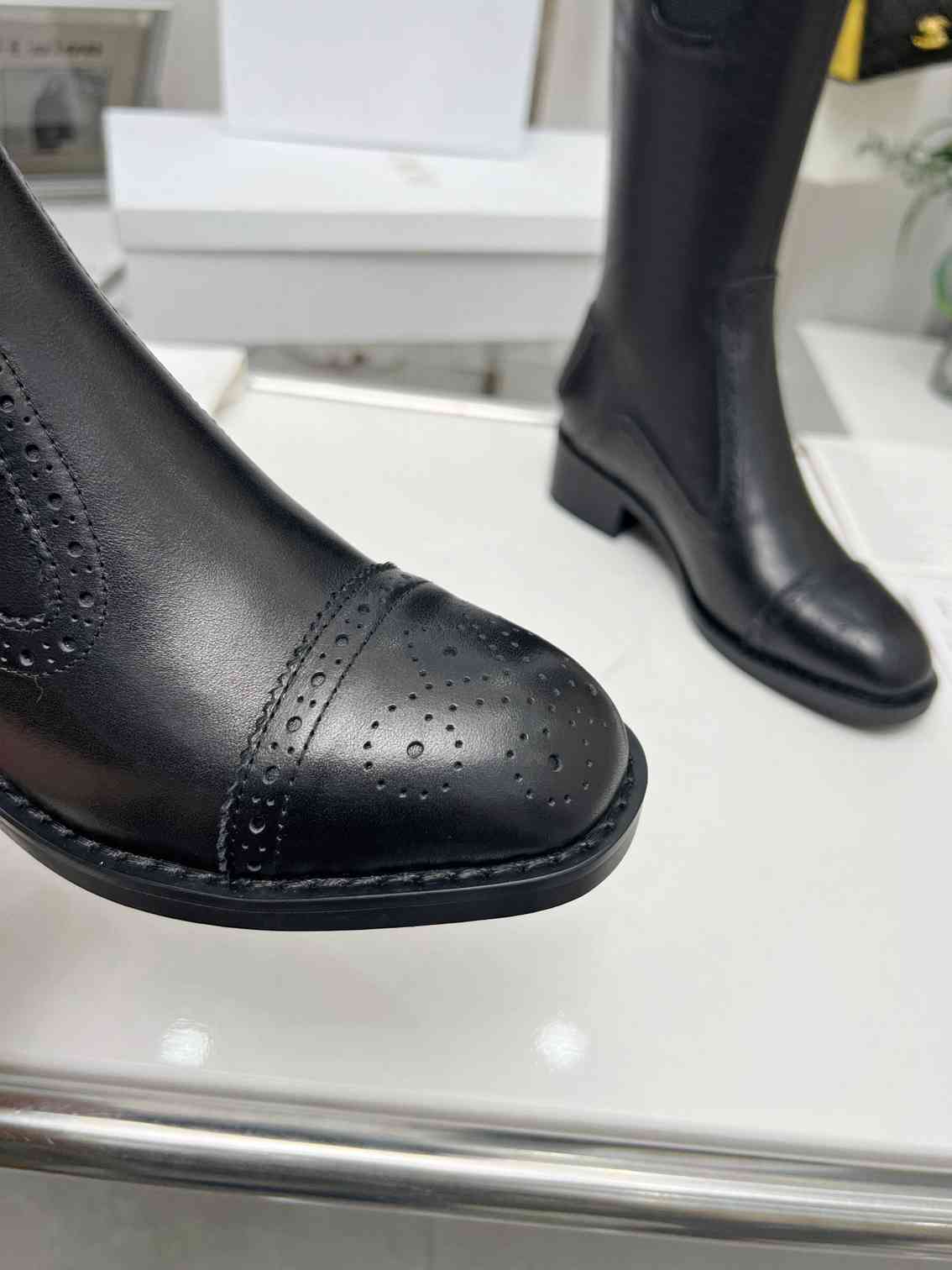 DD D FOLK BOOT CALFSKIN BLACK