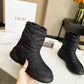 DD FROST ANKLE BOOT BLACK QUILTED NYLON BLACK