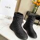 DD FROST ANKLE BOOT BLACK QUILTED NYLON BLACK