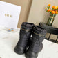 DD FROST ANKLE BOOT BLACK QUILTED NYLON BLACK