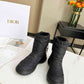 DD FROST ANKLE BOOT BLACK QUILTED NYLON BLACK