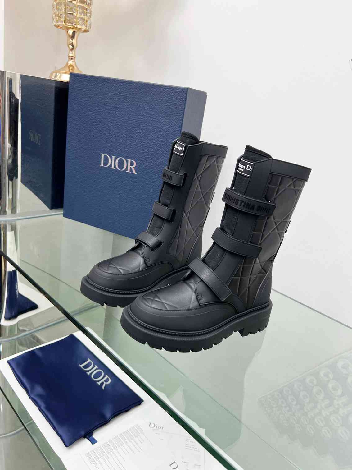 DD DIO(R)EVOLUTION ANKLE BOOTS RUBBER MACCROCANNAGE BLACK