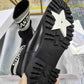 DD D MAJOR ANKLE BOOT FABRIC AND CALFSKIN WHITE AND BLACK