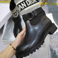 DD D MAJOR ANKLE BOOT FABRIC AND CALFSKIN WHITE AND BLACK