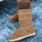 DD CALFSKIN SUEDE SHEARLING GRANVILLE ESPADRILLE BOOTS NATURAL