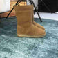 DD CALFSKIN SUEDE SHEARLING GRANVILLE ESPADRILLE BOOTS NATURAL