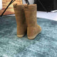 DD CALFSKIN SUEDE SHEARLING GRANVILLE ESPADRILLE BOOTS NATURAL
