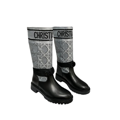 DD D MAJOR BOOT CALFSKIN BLACK AND GREY