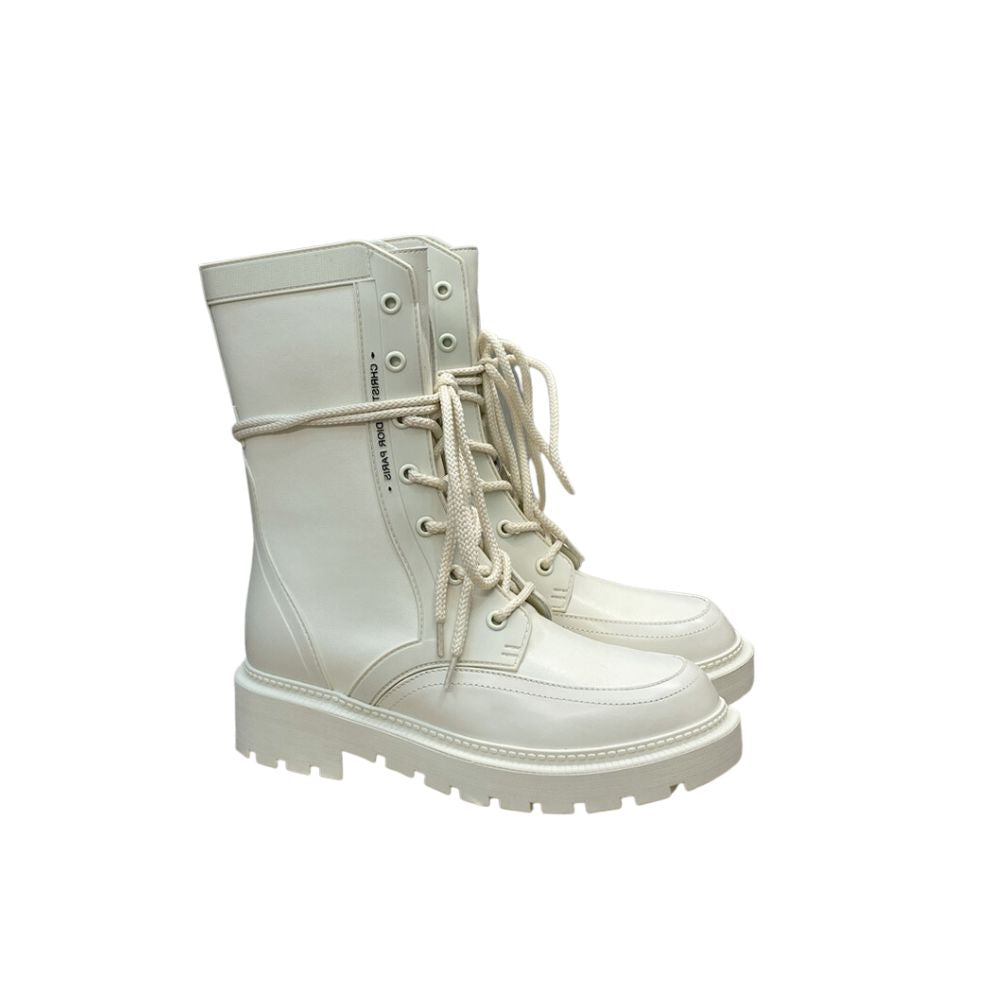 DD D TRAP ANKLE BOOT WHITE