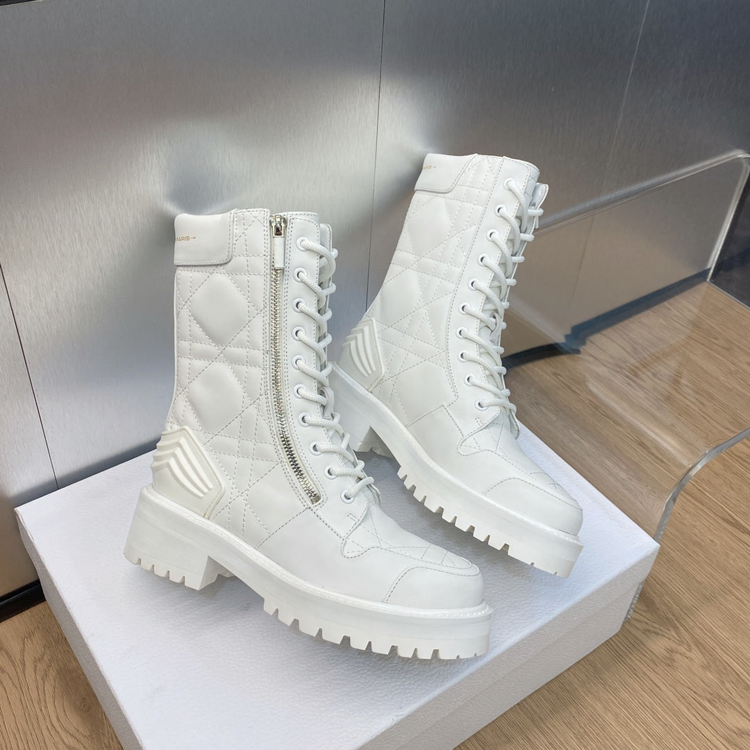 DD D LEADER ANKLE BOOT WHITE KDI733CQC S03W
