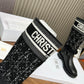 DD D MAJOR BOOT CALFSKIN AND CANNAGE TWEED BLACK AND WHITE KCI981CWY S17X