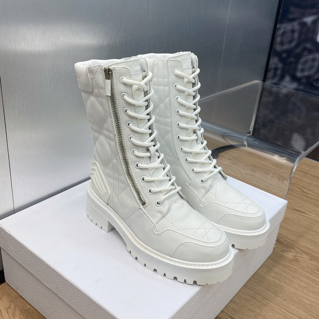 DD D LEADER ANKLE BOOT WHITE KDI733CQC S03W