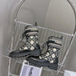 DD D MAJOR BOOTS BLACK AND BEIGE