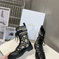 DD D MAJOR BOOTS BLACK AND BEIGE