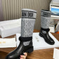 DD D MAJOR BOOT CALFSKIN BLACK AND GREY