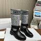 DD D MAJOR BOOT CALFSKIN BLACK AND GREY