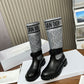 DD D MAJOR BOOT CALFSKIN BLACK AND GREY