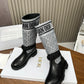 DD D MAJOR BOOT CALFSKIN BLACK AND GREY