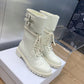 DD D TRAP ANKLE BOOT WHITE