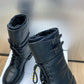 DD D TRAP ANKLE BOOT CALFSKIN AND SHEARLING BLACK