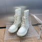 DD D TRAP ANKLE BOOT WHITE