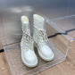 DD D TRAP ANKLE BOOT WHITE