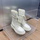DD D TRAP ANKLE BOOT WHITE
