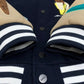 FD FDLICIOUS BOMBER JACKET BEIGE AND BLUE FW1348ATEAF1R4X