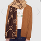 GC230216 GG scarf brown