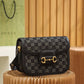 GG 602204 shoulder bag bag Leather black