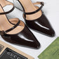 GG WOMEN'S WEDGE MULE BLACK 827856 CLG00 1000