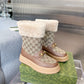 GG 1955 HORSEBIT SNOW BOOTS GG CANVAS IN BROWN