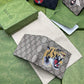 GC PVC Screen Printing tiger wallet grey 451268
