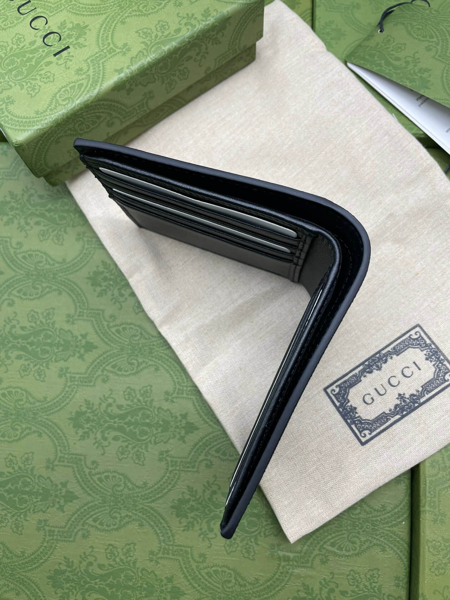 GC PVC Screen Printing snake wallet grey 451268