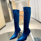 DD WOMEN'S GG KNEE-HIGH BOOT BLUE
