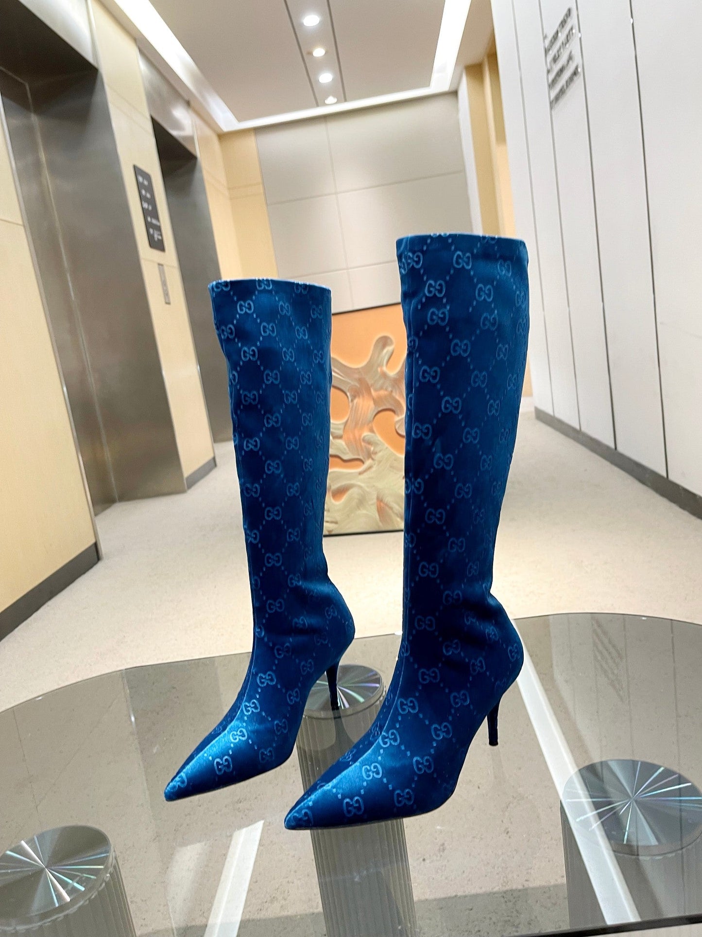 DD WOMEN'S GG KNEE-HIGH BOOT BLUE
