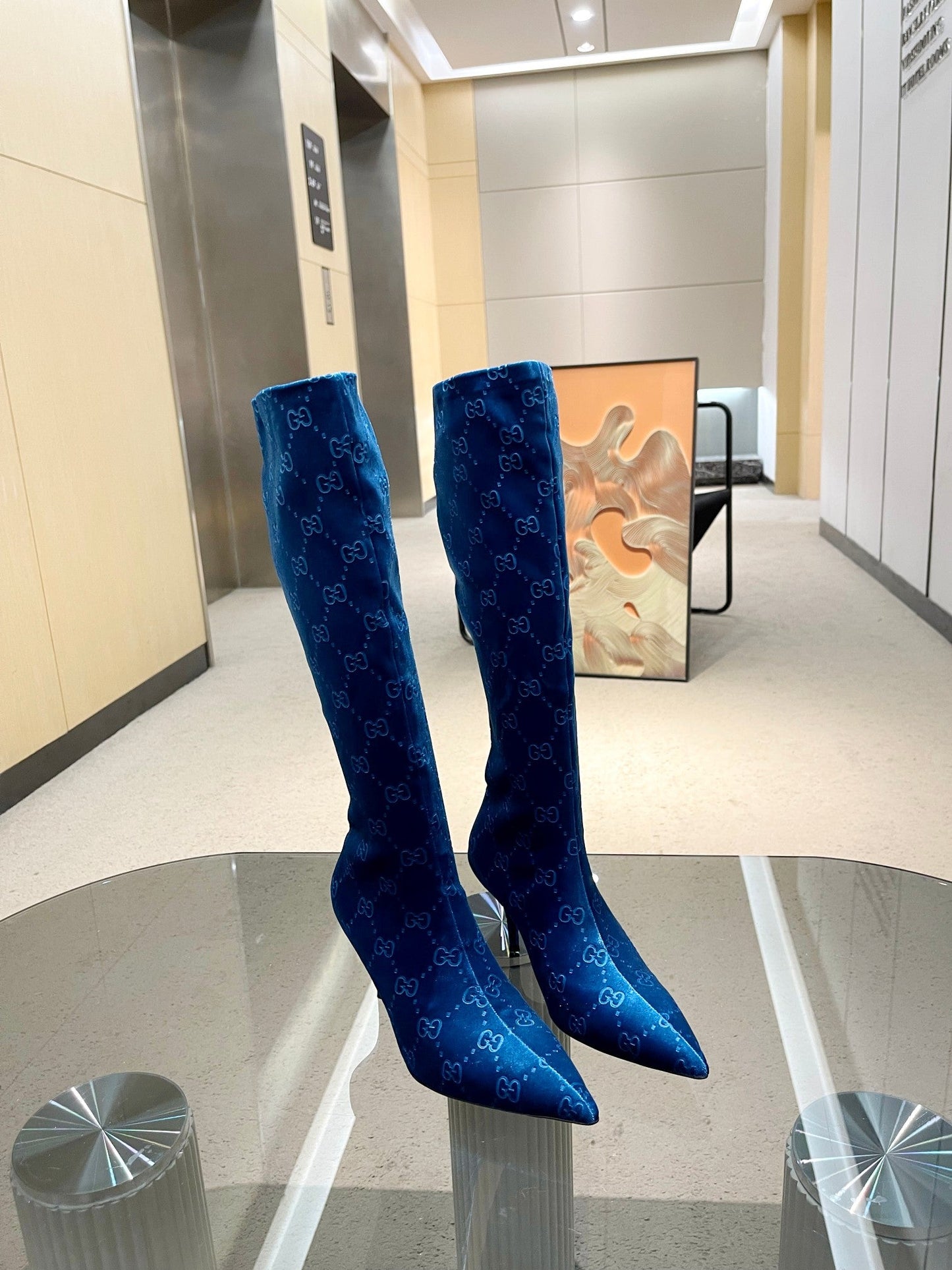 DD WOMEN'S GG KNEE-HIGH BOOT BLUE