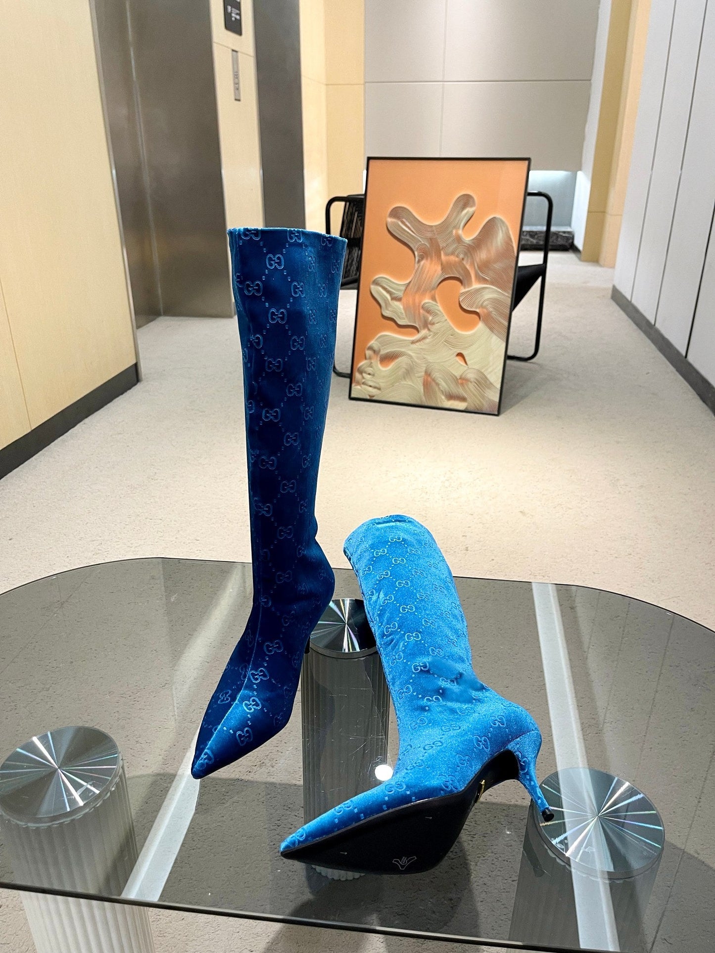 DD WOMEN'S GG KNEE-HIGH BOOT BLUE
