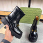 GG HORSEBIT ANKLE BOOTS LEATHER BLACK