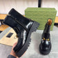 GG HORSEBIT ANKLE BOOTS LEATHER BLACK