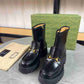 GG HORSEBIT ANKLE BOOTS LEATHER BLACK