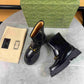 GG HORSEBIT ANKLE BOOTS LEATHER BLACK