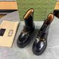 GG HORSEBIT ANKLE BOOTS LEATHER BLACK