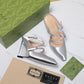 GG WOMEN'S WEDGE MULE SILVER