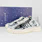 GG WOMEN'S RE WEB SNEAKER SILVER 825961 FAD56 8144