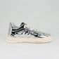 GG WOMEN'S RE WEB SNEAKER SILVER 825961 FAD56 8144